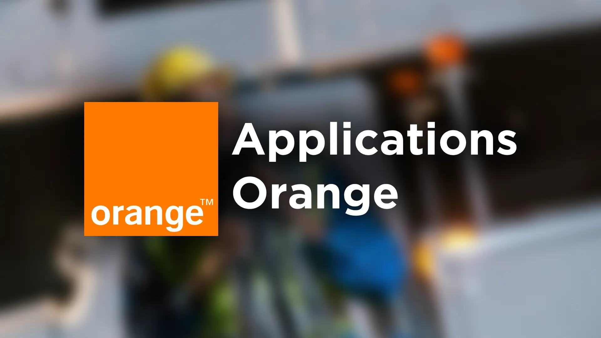 Applications Orange title